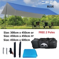 Ecochamp 3x4.5 or 4.5x4.5 4.5x6.0 BIG Waterproof Flysheet Lightweight Hammock Awning Shelter Camping