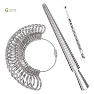 3PCS Ring Sizer Measuring Tool Kit Ring Gauges with Finger Sizer Mandrel Ring Sizer for Jewelry Sizi