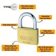 "rẻ nhất" ổ khoá đồng bấm abus 65ti nhập đức an toàn cực cao