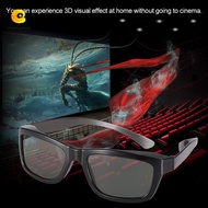 CREAMCANVAS​ 3D Glasses TV DVD Unisex Home Theater Plastic Film Dimensional Anaglyph