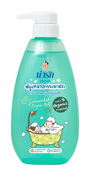 Narakสบู่เหลวอาบและสระออร์แกนิก คิวคัมเบอร์ & อาร์แกนออยล์  465 มล.