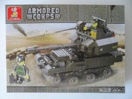 小魯班積木組 M38-B0282 坦克T90 TANK 軍事系列 開智 啟蒙 星鑽 得高 將牌 博樂 樂高 LEGO