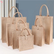 Burlap Tote Cosmetic Shopping Bag Fashion Burlap Bag Linen Bag