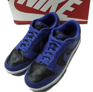 二手 Nike Dunk Low Retro 運動鞋 (DD1391-001) US 5(27.5cm) 黑色/亮鈷藍-白色。