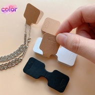 [color] Foldable Kraft Paper Display Cards Jewelry Holder for Nelace Bracelet DIY Paaging for Craft 