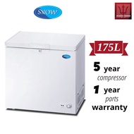 Ready stock  ( Free Delivery MUAR, MELAKA, TANGKAK) SNOW  SOLID DOOR CHEST FREEZER 175L BD(W)-185