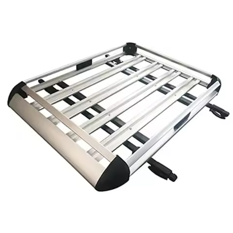 Aluminum Alloy Roof Double Luggage Rack Car Roof Carrier SUV Modified Luggage Rack Universal Double 