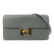 HERMES Evercolor皮革Constance To Go金扣肩背袋Vert Amande