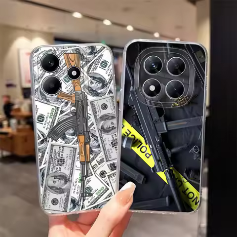 Cool Rifle Art Case for Xiaomi Redmi Note 12 11S 14 Pro Plus 13 9 9S A4 11 14C 13C 12S 10S Soft Phon