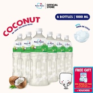 Mogu Mogu Coconut Nata de Coco Juice Drink 1000ml x 6 bottles