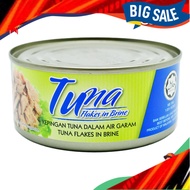 Tuna in Tin, Tuna, Tuna Cap Bintang Tuna Flakes in Brine (K Tuna Pieces in Salt Water) 120g
