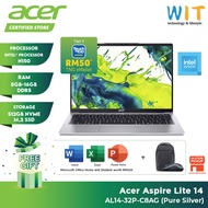 Acer Aspire Lite 14 AL14-32P-C8AG /AL14-32P-C6WR (Intel Processor N150/8GB RAM/512GB/14" WUXGA/Offic