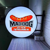 Kotak Cahaya Pengiklanan Tersuai Tanda Etalase Bercahaya Luaran Bil Perniagaan Pengiklanan Perniagaa