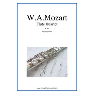 Flute Quartet Book K285 (parts) by Wolfgang Amadeus Mozart