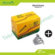 Flower Wood Screws 1/ 2x6, 5/s8x6, 3/s4x6, 1x6, 1x8, 1.25x6, 1.5x8, 2x8