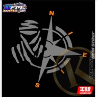 DAKAR Cutting Sticker ROSECOMPASS Reflective Cutting StickerEast