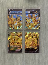 日版 PTCG Pokemon Card s8a 比卡超 25th 25週年 Pikachu v-union  皮卡丘 卡牌 一套4張 RRR