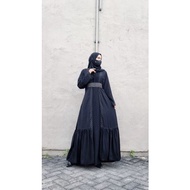 Abaya Hitam Turkey Gamis Maxi Dress Arab Saudi Bordir Turki Dubai