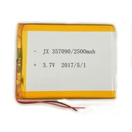 Banggood 3.7V 2500mAh 357090 Lipo Polymer Lithium Rechargeable Li-ion Battery Cells For 7" T72HM / T