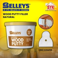 SYK SELLEYS / BOSSMAN Natural Wood Putty Filler 500g Wood Filler Repair Crack Wood Penutup Lubang Ka