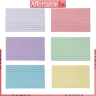 GLO Colorful Note Paper 3x5Inch Wide Lined Study Card Note Card Pocket Notecards