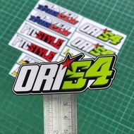 Sticker print "Ori 54 panjang"