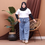 CELANA KULOT JEANS WANITA JUMBO TEBAL IMPORT - CELANA JEANS WANITA JUMBO - KULOT JEANS PANJANG WANIT