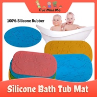 100% Silicone Bath Mat Baby Bath Tub Anti Slip Mat BPA Free Non Toxic