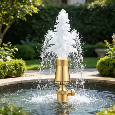 ABDJ-Brass Nozzle 1.5" Air-Blended Bubbling Jet Fountain Nozzle For Water Feature Systems