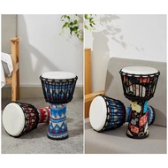 Maib 8 Inch Portable African Drum Djembe Hand with Colorful Art Patterns Percussion Musical Instrume