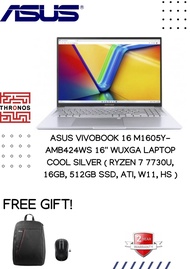 Asus Vivobook 16 M1605Y-AMB424WS 16'' WUXGA Laptop Cool Silver