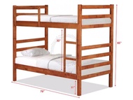 (FurnitureSG) Wooden Double Decker bed / Bunk Bed