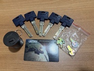 全新鎖頭鎖膽鎖匙JETKO Lock Cylinder with 5 Keys and Security Card