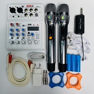 Combo Mixer Thu Âm Livestream Karaoke E4 và Mic Ak99 Plus Chính Hãng Giá Tốt - Siêu Phẩm Âm Thanh Ka