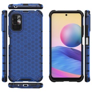 For Xiaomi Redmi Note 10(4G) / Redmi Note 10(5G) / Redmi Note 10 Pro Case Luxury Honeycomb Rugged Hybrid Armor Cover Phone Heavy Duty Protective Anti-Fall Phone Casing