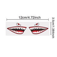 Mountain bike shark sticker MTB road bike handle scratch-proof high-quality reflective sticker mount