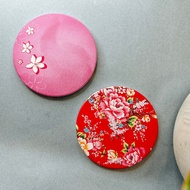 T Tung Flower And Mudan Ceramic Absorbent Coaster/Tung Coaster/Hakka Cultural Creative Products/Hakk