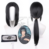 Anime Uchiha Itachi Cosplay Wig Itachi Uchiha Long Straight Black Heat Resistant Synthetic Hair Cosp