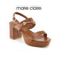 Bata บาจา Marie Claire รองเท้าส้นสูงเปิดส้นแบบสวม สูง 5 นิ้ว สำหรับผู้หญิง รุ่น EMILY สีคาราเมล 7704357