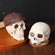 Reptile House Decor Snail Gecko Spider Lizard in 5-20 Gallon Fish Tank Halloween Skull Resin Head Sk