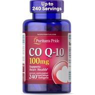 Puritan's Pride Q-Sorb CoQ-10 100mg | Supports Heart Health | Dietary Supplement | Healthy Supplemen