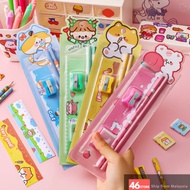 Kids stationery set birthday gift free gift birthday set Kids encouragement Pensil rules gift set