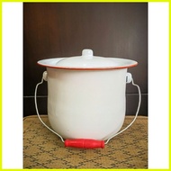 ◊ ∇  ◧ Chamber Pot Arenola Arinola Vintage Sartin Enamel 26cm