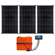 【傑太光能】V-21 太陽能12V鋰鐵電池200AH發電系統 監視器 攝影機 戶外發電系統 獨立發電 緊急備電