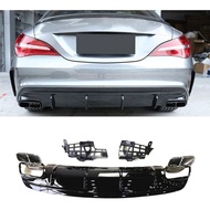 Mercedes Benz CLA Class W117 CLA45 Rear Diffuser with Tips AMG CLA180 CLA200 CLA250 accessories 2013