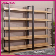 Shelves New Walnut Color Supermarket Warehouse 6-layer Racks Household Multi-layer Bold Steel Frame 