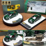 [現貨] 1∶64 車模 英國綠 PGM NISSAN SKYLINE GT-R R34 Z-tune NISMO 全開款 合金汽車模型