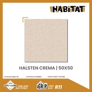 Habitat Halsten Crema 50x50 Keramik Lantai Kamar Mandi