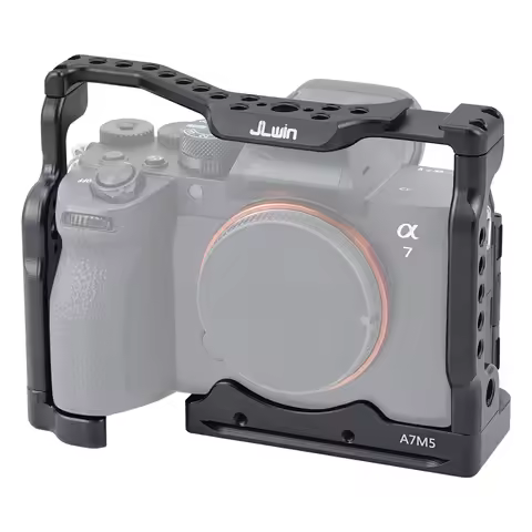Camera Cage for Sony A7M5/A7R5/A7M4/A7S3 W/ Arca Swiss Quick Release Cold Shoe 1/4" 3/8" Threads Exp
