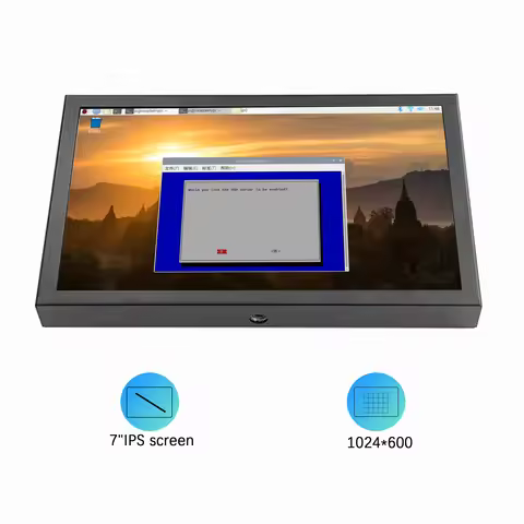 AV/DC/HD/VGA Multi interface Display 7 inch pc Second Screen Raspberry pi Display for PI3 Pi4 AIDA64